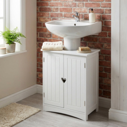 Oxford 2 Door White Sink Unit - Size: 48 x 60 x 30cm - Wilko - thumbnail 3