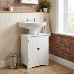 Oxford 2 Door White Sink Unit - Size: 48 x 60 x 30cm - Wilko - thumbnail 6