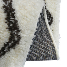 Homemaker Monochrome Snug Diamond Shaggy Rug 160 x 230cm - Wilko - thumbnail 5