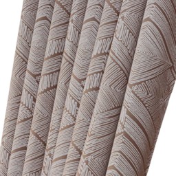Alan Symonds Rust Geometric Aztec Print Blackout Ring Top Eyelet Curtains 229 x 229cm - Size: W 229 x D 229cm - Wilko - thumbnail 4