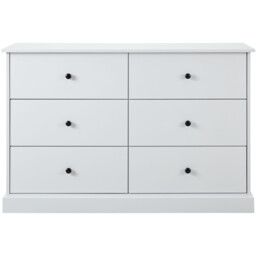 Windsor Chest of Drawers White - Size: 6 Drawer - Wilko - thumbnail 3