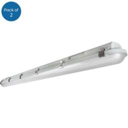 ENER-J 2 Pack 50W 3000K LED Backlit Panel Lights - Size: 7.2 x 8.2 x 121cm - White - Wilko - thumbnail 1