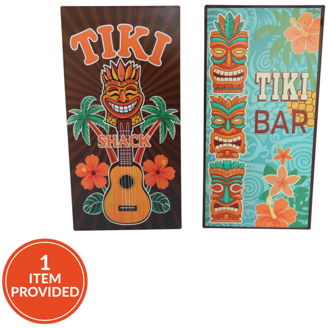 Tiki Tropical Metal Plaque - Wilko - image 1