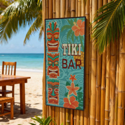 Tiki Tropical Metal Plaque - Wilko - thumbnail 6