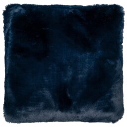 Divante Navy Rabbit Faux Fur Cushion 45cm - Size: 45 x 45cm - Wilko - thumbnail 1