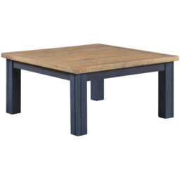 Baumhaus Splash of Blue Wooden Square Coffee Table - Wilko - thumbnail 3