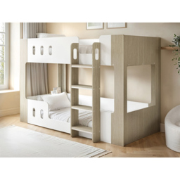 Flair Willow White and Oak Low Bunk Bed - Size: 140.3 x 109.9 x 212.5cm - Wilko - thumbnail 6