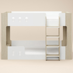 Flair Willow White and Oak Low Bunk Bed - Size: 140.3 x 109.9 x 212.5cm - Wilko - thumbnail 4