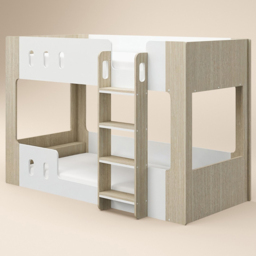 Flair Willow White and Oak Low Bunk Bed - Size: 140.3 x 109.9 x 212.5cm - Wilko - thumbnail 3