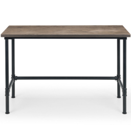 Julian Bowen Carnegie Pipe Desk Mocha and Black - Size: 55 x 120 x 74cm - Wilko - thumbnail 4