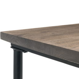 Julian Bowen Carnegie Pipe Desk Mocha and Black - Size: 55 x 120 x 74cm - Wilko - thumbnail 6