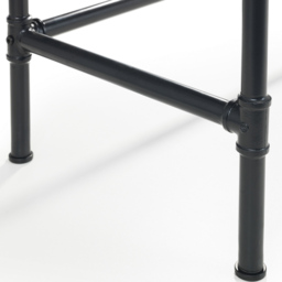 Julian Bowen Carnegie Pipe Desk Mocha and Black - Size: 55 x 120 x 74cm - Wilko - thumbnail 7