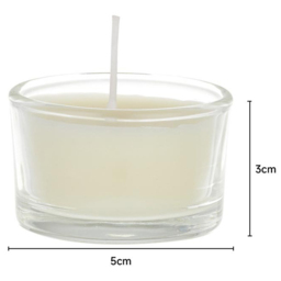H&O Direct White Vegetable Wax Scented Candle 6 Pack - Size: 3 x 5 x 5cm - Wilko - thumbnail 4