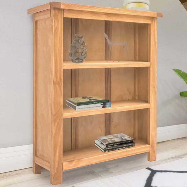 Lugo 3 Shelf Antique Waxed Bookcase - Wood - Wilko - image 1