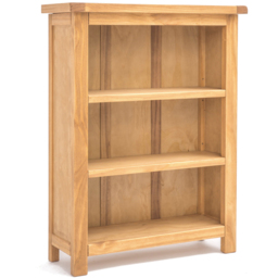 Lugo 3 Shelf Antique Waxed Bookcase - Wood - Wilko - thumbnail 4