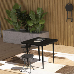 Outsunny Charcoal Grey Folding Stool Set of 4 - Size: 45 x 29 x 32cm - Wilko - thumbnail 4