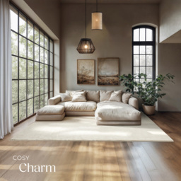 tectake Zonelle Cream Short Pile Ultra Soft Rug 290 x 200cm - Size: 1.5 x 290 x 200cm - Wilko - thumbnail 4