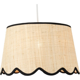 Tilda Scallop Shade - Natural and Black - Wilko - thumbnail 4