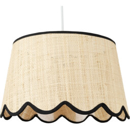 Tilda Scallop Shade - Natural and Black - Wilko - thumbnail 6