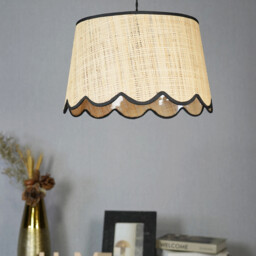 Tilda Scallop Shade - Natural and Black - Wilko - thumbnail 3