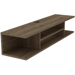 Decorotika Pivot 4 Shelf Oud Floating TV Unit - Size: 23.2 x 120 x 29.5cm - Brown - Wilko - thumbnail 7