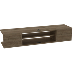 Decorotika Pivot 4 Shelf Oud Floating TV Unit - Size: 23.2 x 120 x 29.5cm - Brown - Wilko - thumbnail 6
