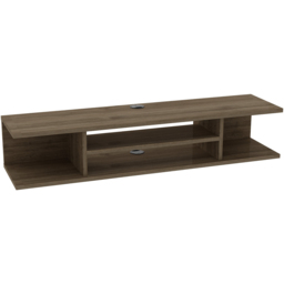 Decorotika Pivot 4 Shelf Oud Floating TV Unit - Size: 23.2 x 120 x 29.5cm - Brown - Wilko - thumbnail 3