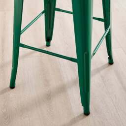 Furniturebox Carter Green Tolix Style Bar Stool Set of 2 - Wilko - thumbnail 4