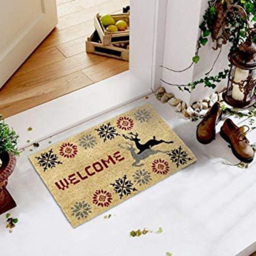 Coco & Coir Stag Xmas Coir Door Mat 45 x 75cm - n/a - Coco & Coir ® - Wilko - thumbnail 3