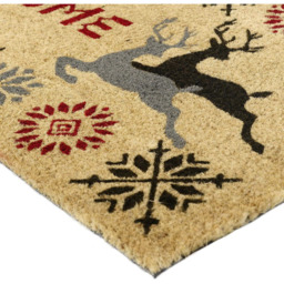Coco & Coir Stag Xmas Coir Door Mat 45 x 75cm - n/a - Coco & Coir ® - Wilko - thumbnail 4