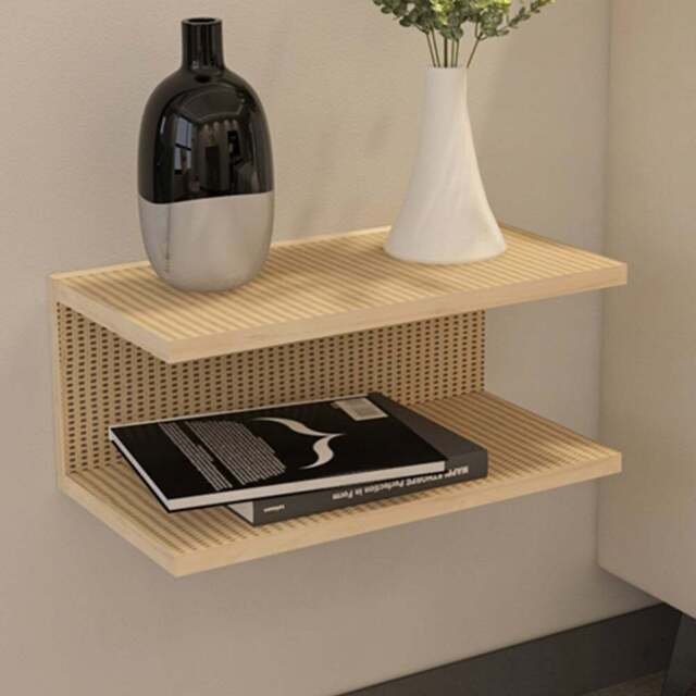 Decorotika Ramira 2 Shelf Hazeran Floating Bedside Table - Yellow - Wilko - image 1