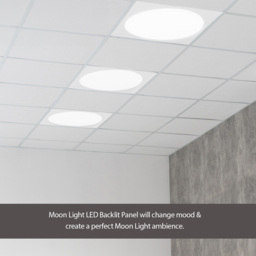 ENER-J 3400 Lumen 6000K Moon Light LED Backlit Ceiling Downlight Lamp 600 x 600mm 2 Pack - Size: 63 x 7 x 7cm - White - Wilko - thumbnail 6