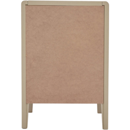Castel 2 Drawers Clay Bedside Table - Cream - Wilko - thumbnail 5