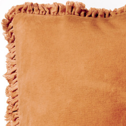 Yard Bertie Rust Cotton Velvet Cushion - Size: 45 x 45cm - Multi - Yard Living - Wilko - thumbnail 6