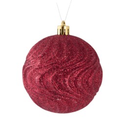 Flower and Bauble Set Burgundy - Sleigh Bells Ring - Wilko - thumbnail 5