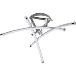 Cosylyte Hatton 3 Light Chrome LED Ceiling Light - Size: 43 x 17.5 x 16cm - Silver - Wilko