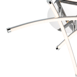 Cosylyte Hatton 3 Light Chrome LED Ceiling Light - Size: 43 x 17.5 x 16cm - Silver - Wilko - thumbnail 5