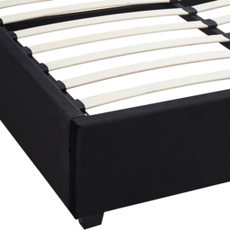 Seconique Madison King Size Black Velvet Fabric Gas Lift Ottoman Bed Frame - Wilko - thumbnail 7