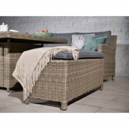 Royalcraft Wentworth 120 7 Seater Grey Fire Pit Modular Corner Lounge Set - Brown - Wilko - thumbnail 2