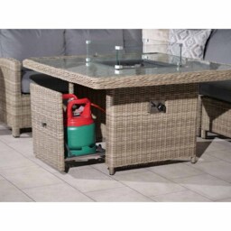 Royalcraft Wentworth 120 7 Seater Grey Fire Pit Modular Corner Lounge Set - Brown - Wilko - thumbnail 4