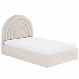 Flair Ava Small Double Cream Boucle Ottoman Bed - Wilko - thumbnail 3