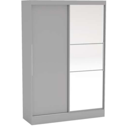 Lynx 2 Door Grey Mirror Sliding Wardrobe - Birlea - Wilko - thumbnail 3