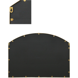 MirrorOutlet The Arcus Gold Framed Arched Garden Wall Mirror 90 x 65cm - Size: 90 x 65 x 3cm - Wilko - thumbnail 5