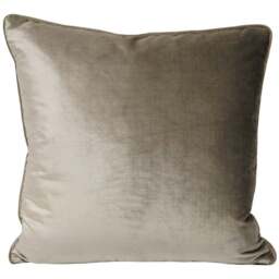 Paoletti Luxe Mink Velvet Piped Cushion - Size: 55 x 55 cm - Multi - Wilko - thumbnail 1