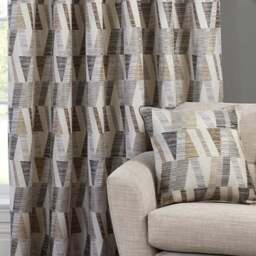 Indiana Geo Jacquard Curtain - Multicolour/168cm/137cm - Divante Finest - Wilko - thumbnail 5