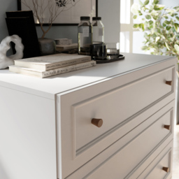 Florence Wensley 3 Drawer Light Grey and Oak Chest of Drawers - Multi - Furniture To Go - Wilko - thumbnail 6