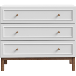 Florence Wensley 3 Drawer Light Grey and Oak Chest of Drawers - Multi - Furniture To Go - Wilko - thumbnail 4
