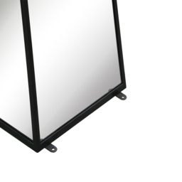 MirrorOutlet The Obelisk Black Metal Edged Mirrored Ornament 150 x 30cm - Wilko - thumbnail 5