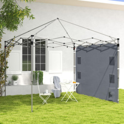 Outsunny 3 x 3m Grey Pop Up Gazebo Side Panel - Wilko