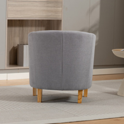 Artemis Home Millie Grey Fabric Accent Chair - Size: Single - Wilko - thumbnail 7